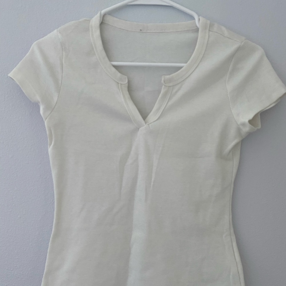 Brandy Melville Notch Neck Tee